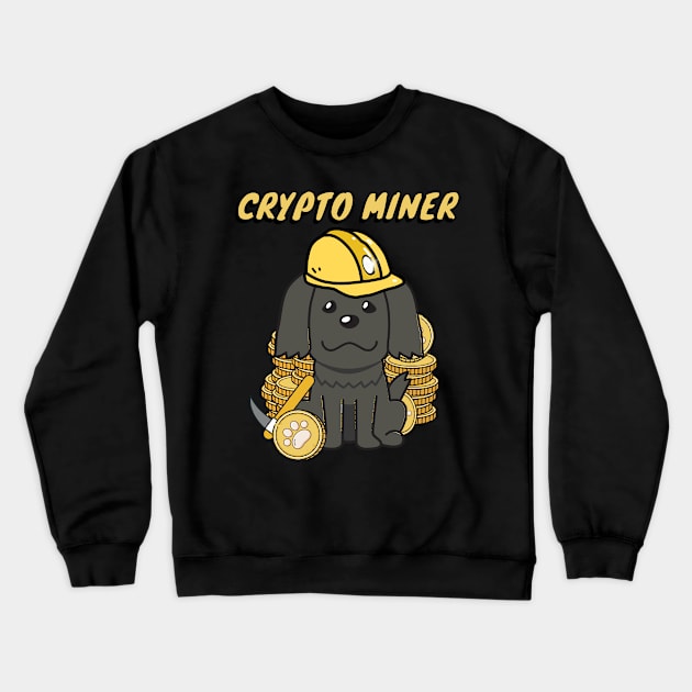 Crypto Miner Sheepdog Crewneck Sweatshirt by Pet Station